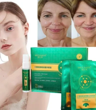 ماسک جذبی کلاژن سبز